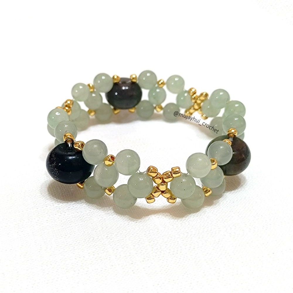 mujayhui 母姐會 ✤ 平和 ✤ 東菱玉編織手鍊-細節圖3