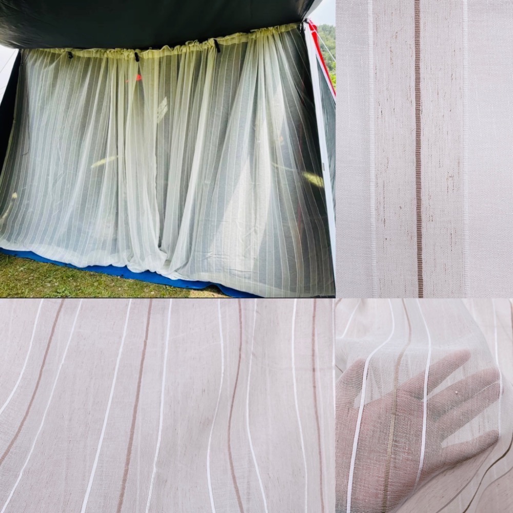 【台灣製】迪卡儂各式帳篷紗簾 門簾訂製 附營繩《Winnie窗紗》-規格圖8