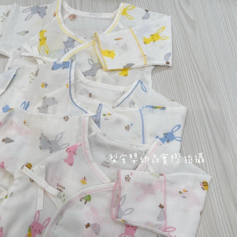 台灣製 透氣紗布蝴蝶衣 新生兒衣 包屁衣 31617 新生兒蝴蝶衣-細節圖2