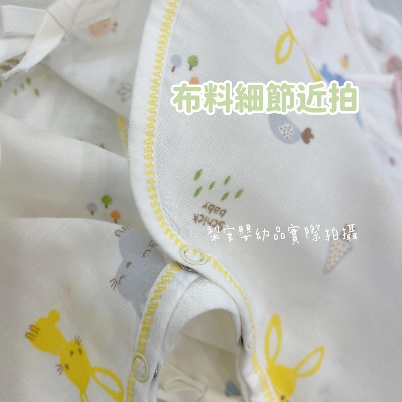 台灣製 透氣紗布蝴蝶衣 新生兒衣 包屁衣 31617 新生兒蝴蝶衣-細節圖4