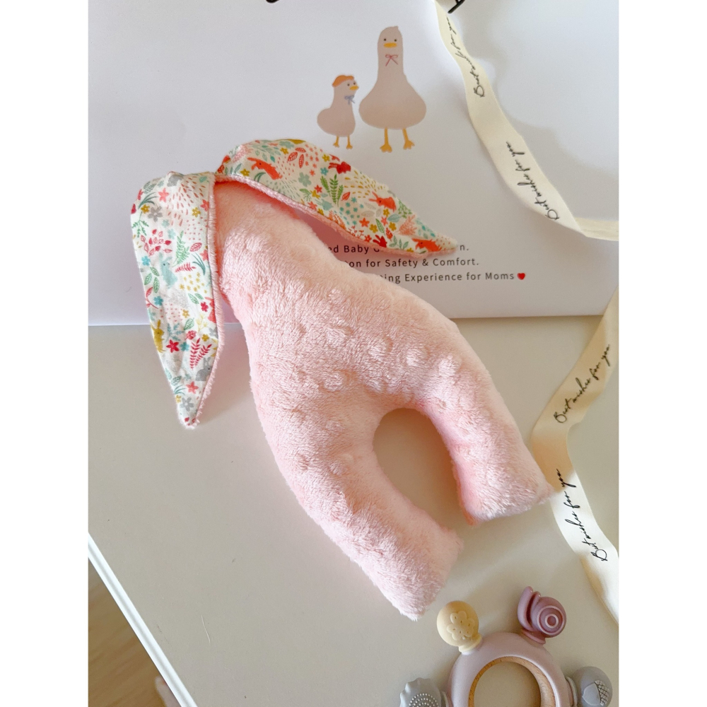 現貨 台灣製手工豆絨安撫兔 安心布料-細節圖5