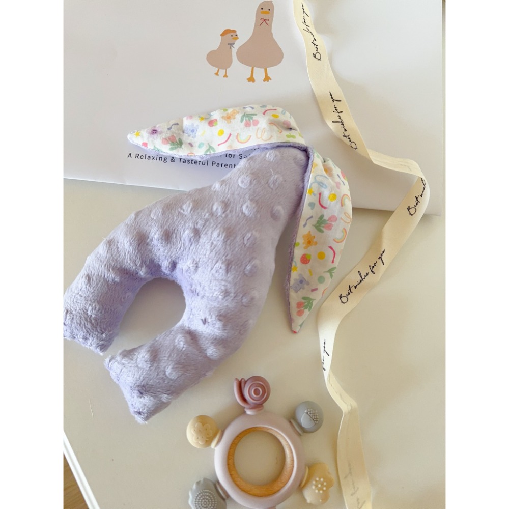 現貨 台灣製手工豆絨安撫兔 安心布料-規格圖7