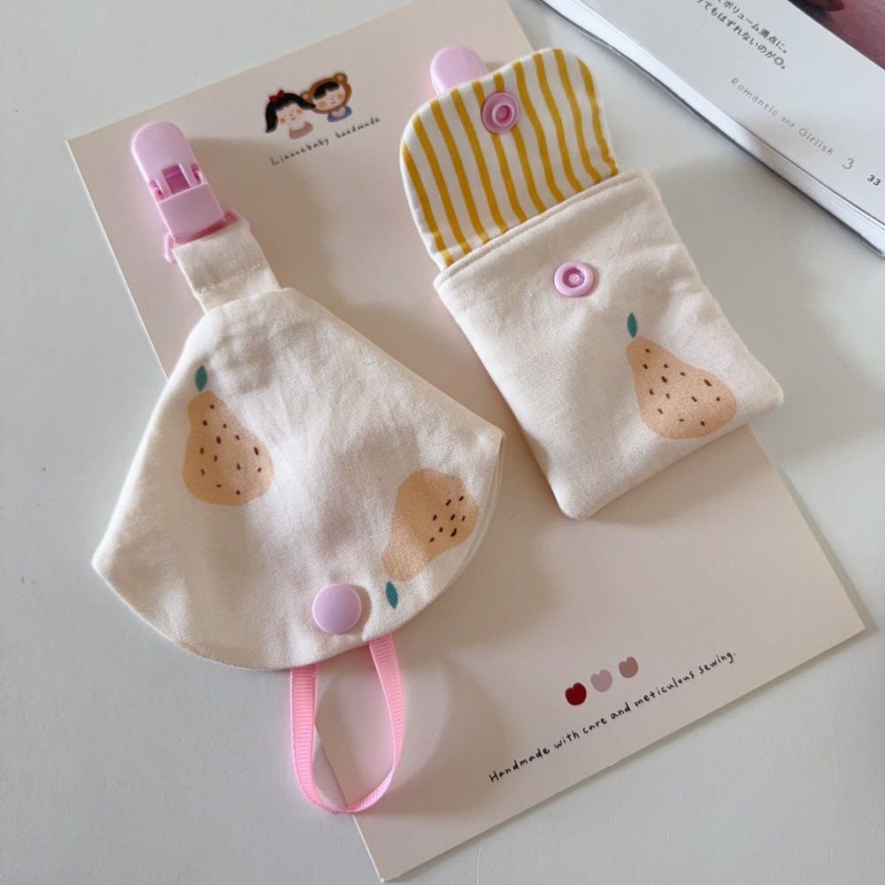 嫩膚西洋梨 奶嘴鍊+防塵套 平安符袋-細節圖4