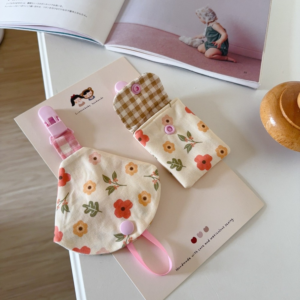 綠橙花園 手工奶嘴鍊+防塵套 平安符袋-細節圖4