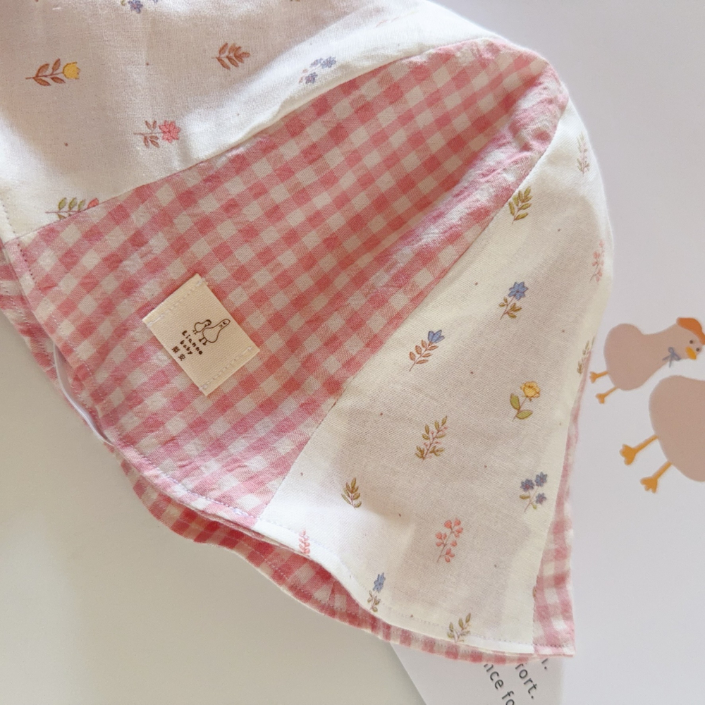 莓粉花語 Fisher Pink Garden 手工寶寶漁夫帽 遮陽帽 四季帽-細節圖2