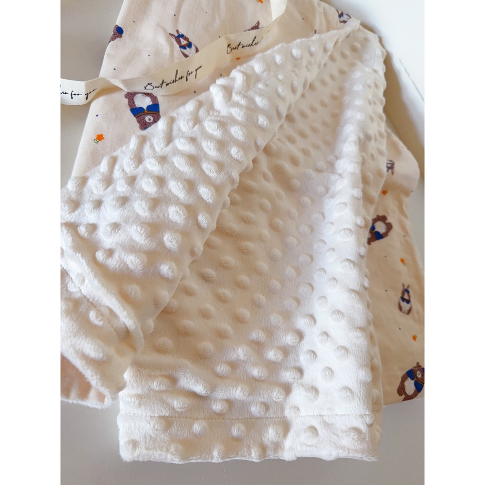 現貨 手工嬰幼兒樂豆蓋毯 安心布料SGS檢驗合格樂豆布-細節圖6