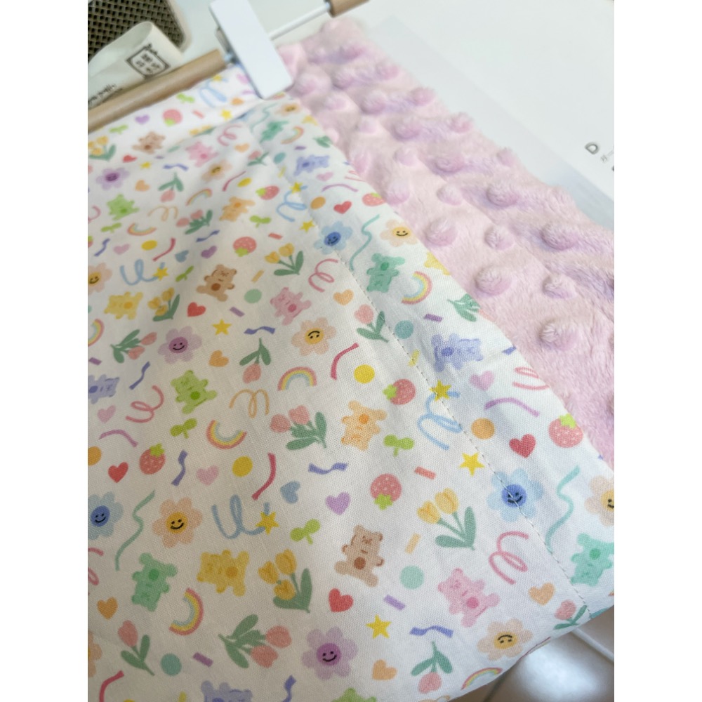 現貨 手工嬰幼兒樂豆蓋毯 安心布料SGS檢驗合格樂豆布-規格圖7