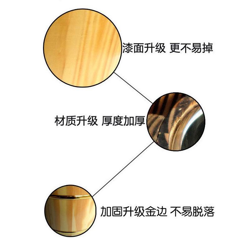 【返璞小居】本色米飯桶帶蓋雙層不鏽鋼內膽木桶飯木桶餐廳飯桌盛飯小飯桶木飯桶木桶蓋澆飯保溫桶大中小號-細節圖6