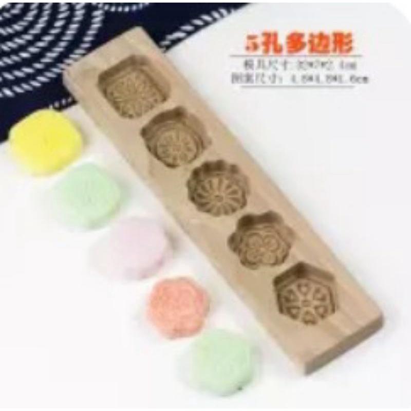 【返璞小居】櫸木冰皮月餅模具 月餅綠豆糕南瓜餅清明粿印木質烘焙模具-細節圖6