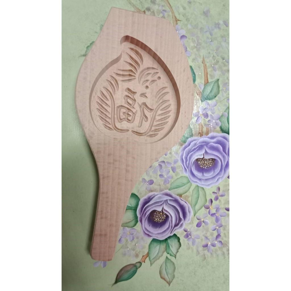 【返璞小居】壽桃印 櫸木龜粿印 潮汕木圓粿印  木龜印立體月餅模具清明粿印冰皮月餅艾葉米粿饅頭麵食木質模具-細節圖2