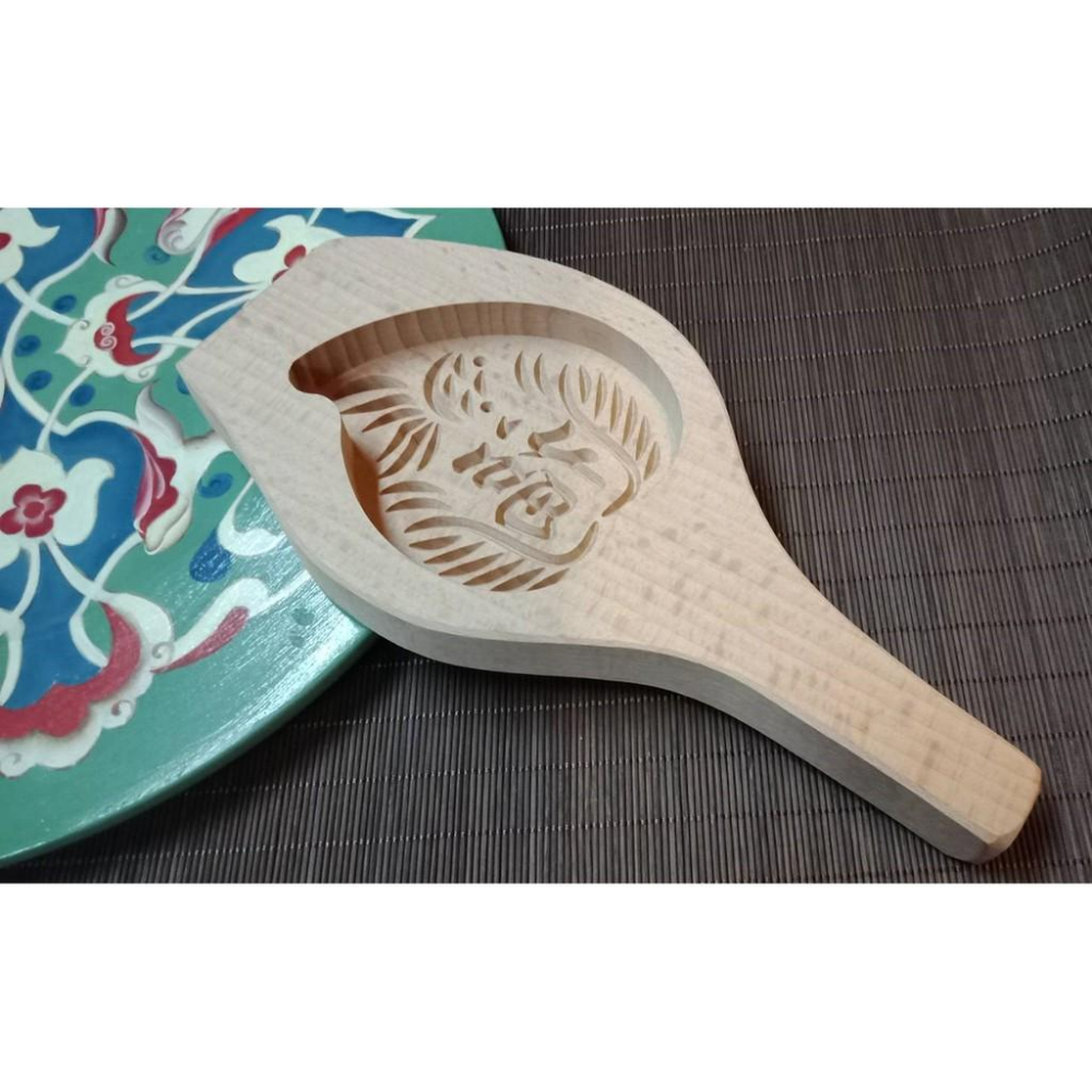 【返璞小居】壽桃印 櫸木龜粿印 潮汕木圓粿印  木龜印立體月餅模具清明粿印冰皮月餅艾葉米粿饅頭麵食木質模具-細節圖3