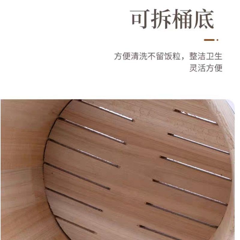 【返璞小居】免運特大40cm 蒸飯桶木飯桶柳杉木蒸飯桶帶蓋保温桶蒸糯米飯飯桶各式尺寸-細節圖4