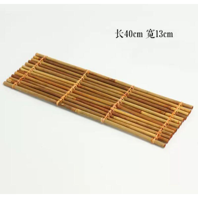 【返璞小居】清倉手工竹編織紫竹杯墊隔熱墊 茶道用具 拍照道具 茶台裝飾 日式料理擺盤裝飾-細節圖5