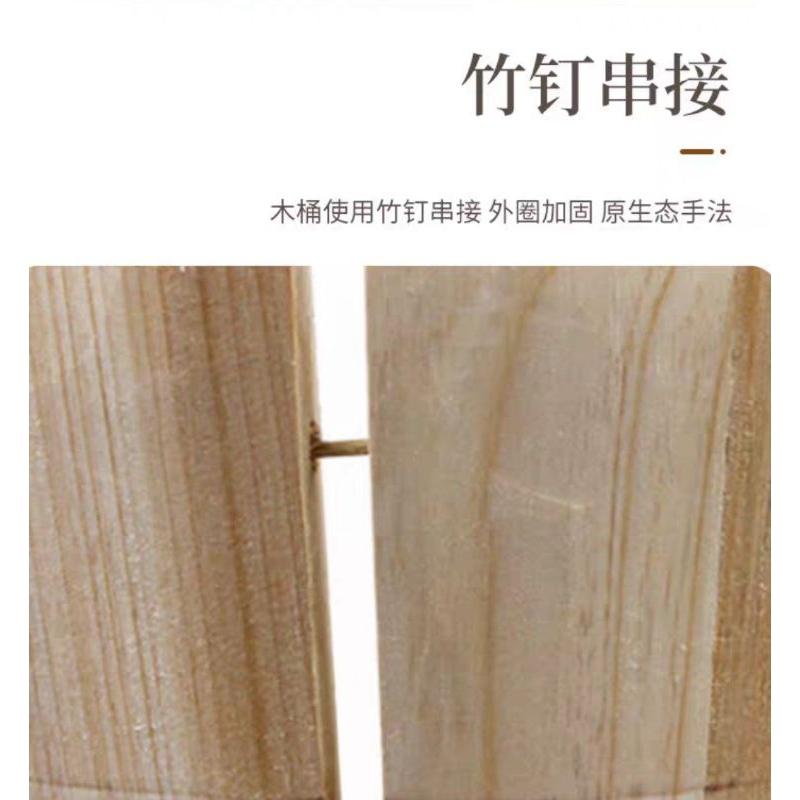 【返璞小居】免運大號35cm 蒸飯桶木飯桶柳杉木蒸飯桶帶蓋保温桶蒸糯米飯飯桶各式尺寸-細節圖4