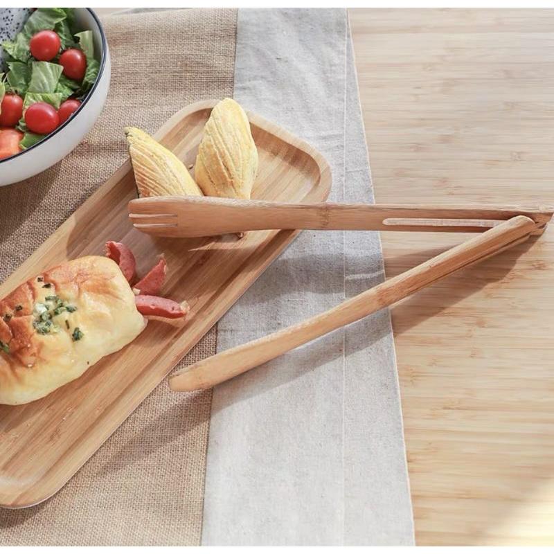 【返璞小居】竹夾子 竹食物夾 竹麵包夾 竹分食夾 竹分菜夾 沙拉夾-細節圖7