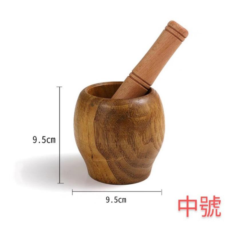 【返璞小居】實木搗泥器酸棗木搗蒜罐子蒜泥器搗碎器搗藥器-細節圖6