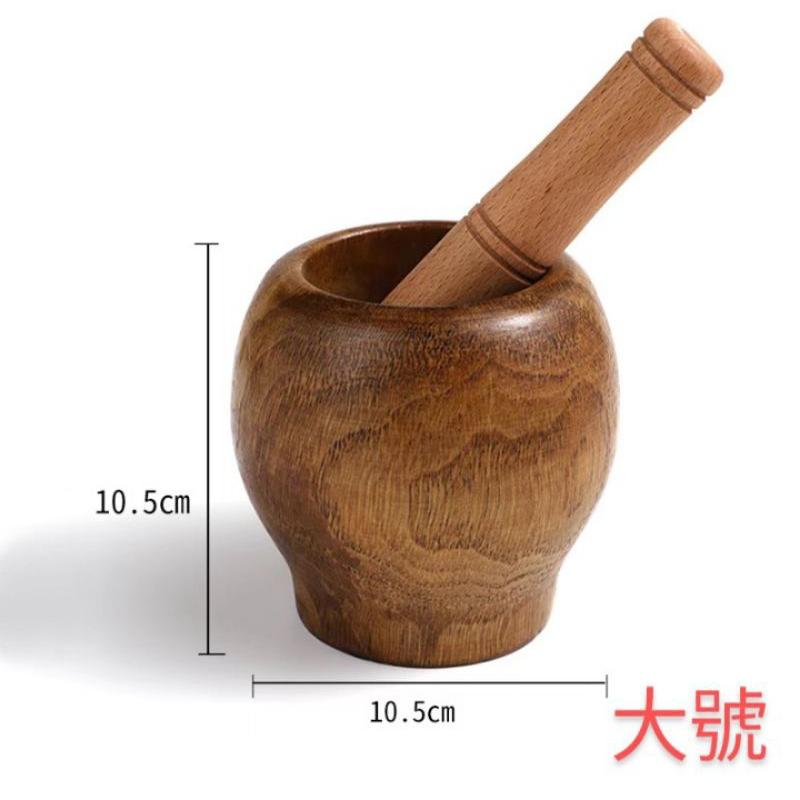 【返璞小居】實木搗泥器酸棗木搗蒜罐子蒜泥器搗碎器搗藥器-細節圖8