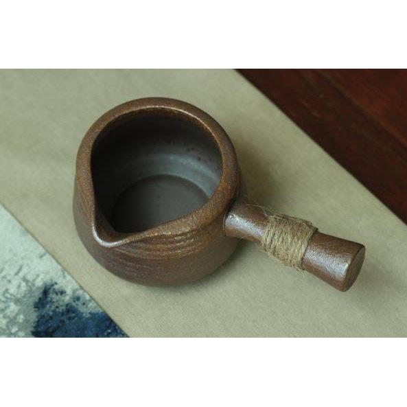 【返璞小居】日式粗陶仿古泡茶茶海 公道杯 陶瓷茶海 分茶器 功夫茶具 茶道用具-細節圖2