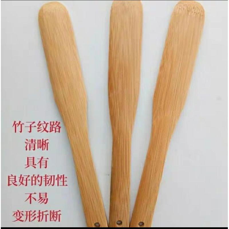 【返璞小居】加厚款竹製包餃子餡勺挑餡勺餡棒包水餃攪拌棒竹片勺木片勺-細節圖2