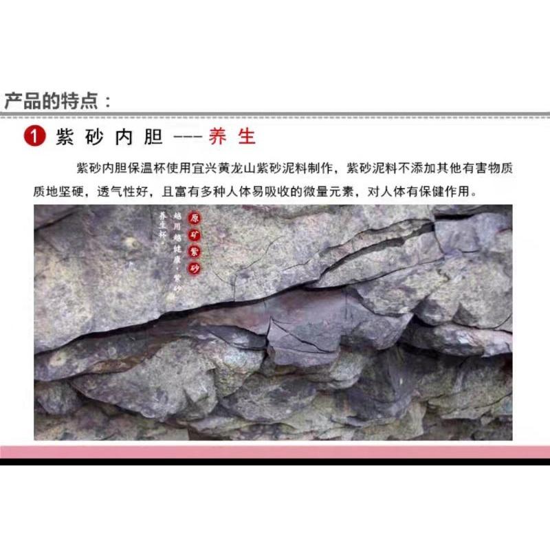 【返璞小居】清倉 紫砂保溫杯 紫砂內膽 上班族辦公杯 年長者贈禮 養生保健杯-細節圖6