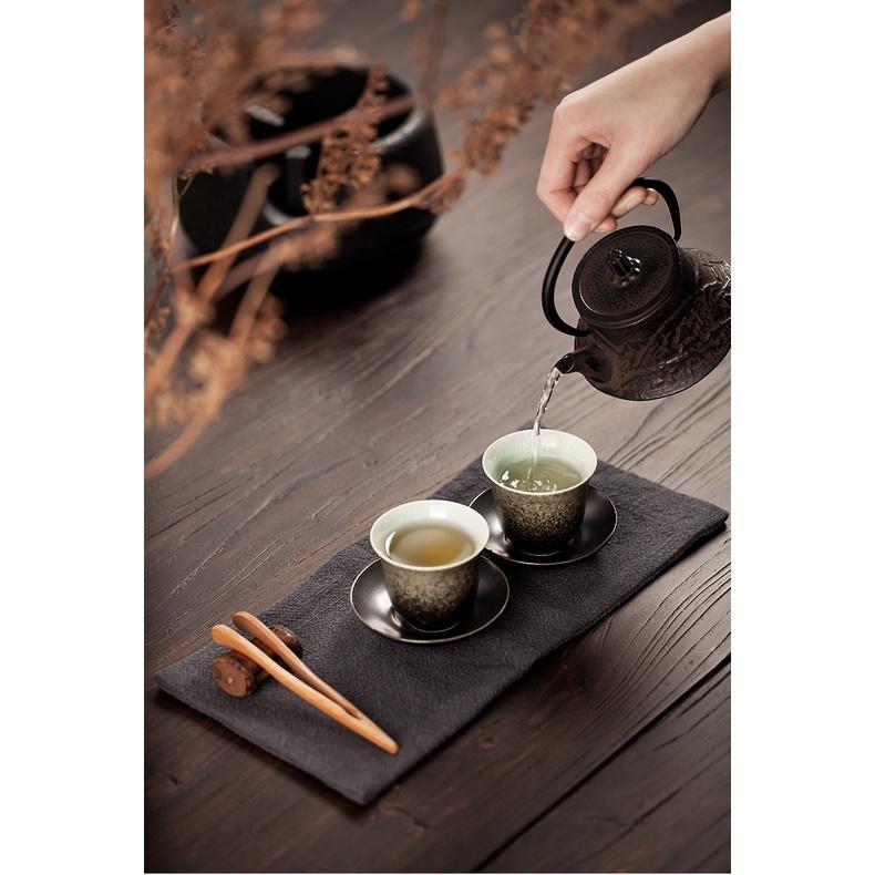 【返璞小居】台灣出貨 富士山300ml日式鐵壺 老鐵壺 鐵茶壺 鑄鐵壺無塗層鐵茶壺 家用泡茶壺-細節圖2