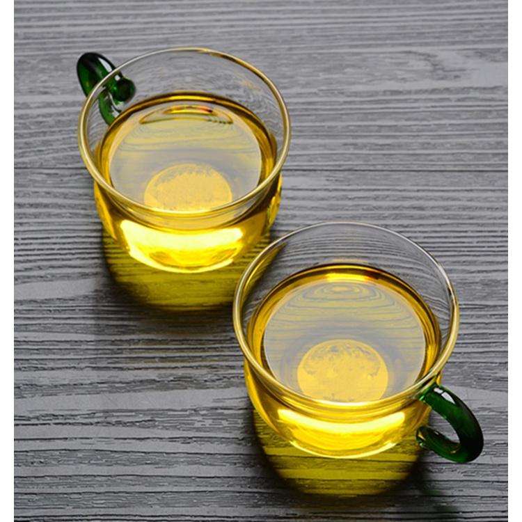【返璞小居】清倉 耐高溫手工雙層玻璃杯 手握玻璃杯泡茶杯 花茶杯 品茗杯 玻璃杯 隔熱杯 品茶杯 咖啡杯-細節圖2