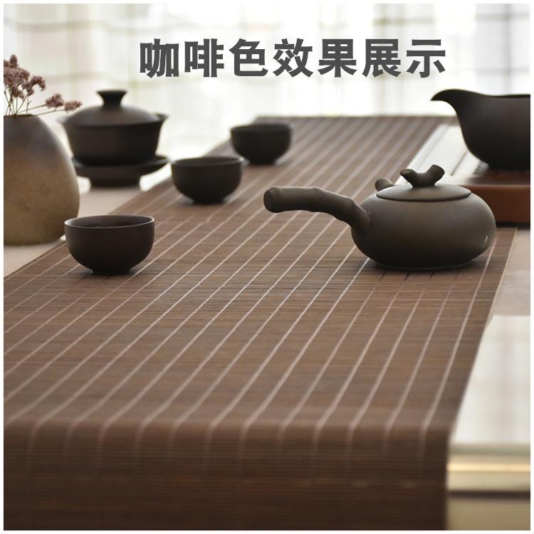 【返璞小居】 40cm寬竹茶席 竹席 茶道桌旗 復古茶席 日式茶席 中式茶席 桌布桌墊 茶道用具-細節圖3