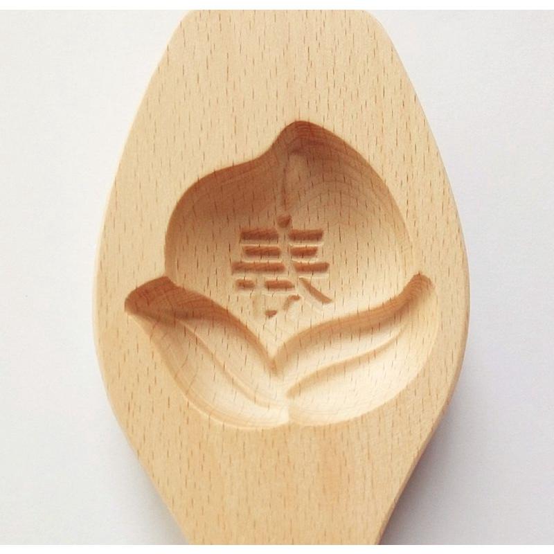 【返璞小居】櫸木立體壽桃模具 立體月餅模具清明粿印冰皮月餅艾葉米粿饅頭麵食木質模具-細節圖6