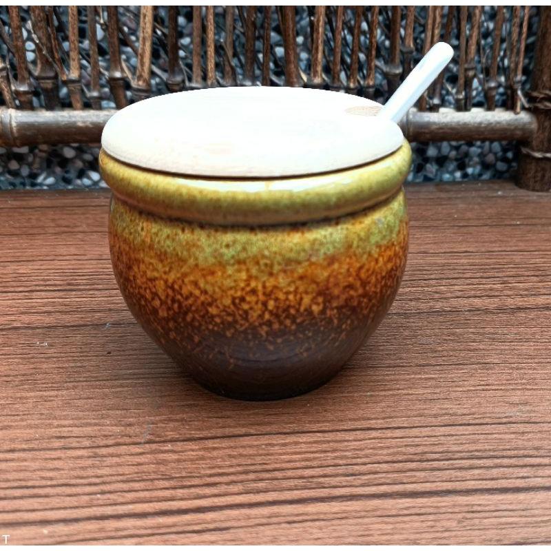 【返璞小居】 鶯歌陶瓷 小米甕復古造型 牙籤罐 迷你圓形花器 肉球盆栽 小花盆(大)-細節圖2