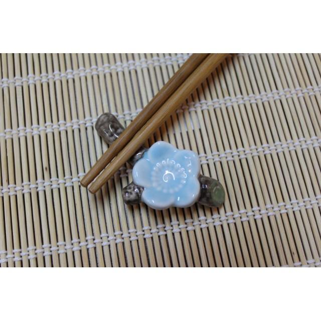 【返璞小居】 鶯歌陶瓷筷架 貓頭鷹筷架 招財貓 梅花 白天鵝 貓咪 狗 碗豆夾筷架-細節圖5