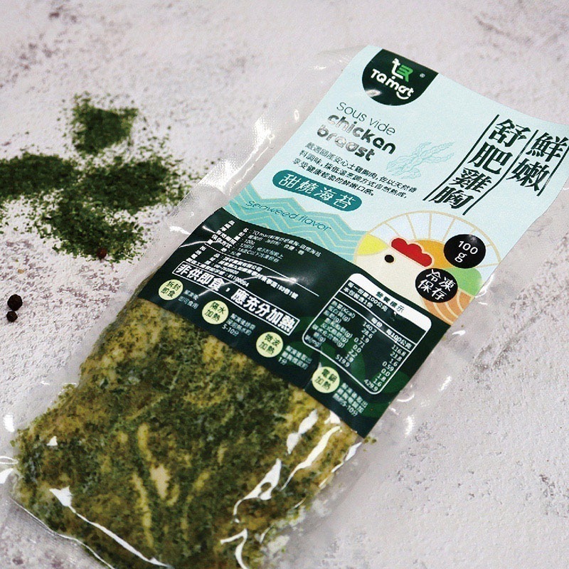 【TQ mart】鮮嫩舒肥雞-甜燒海苔★(100g±5%/包)-細節圖2