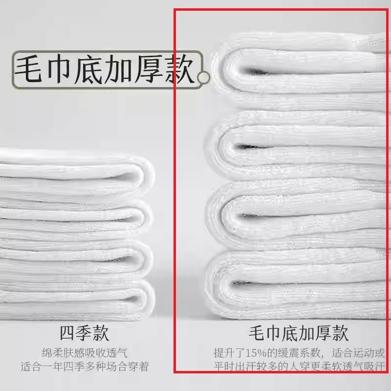 小鴨優品《 運動》抗菌毛巾底網布厚底運動襪 透氣防臭襪-細節圖3