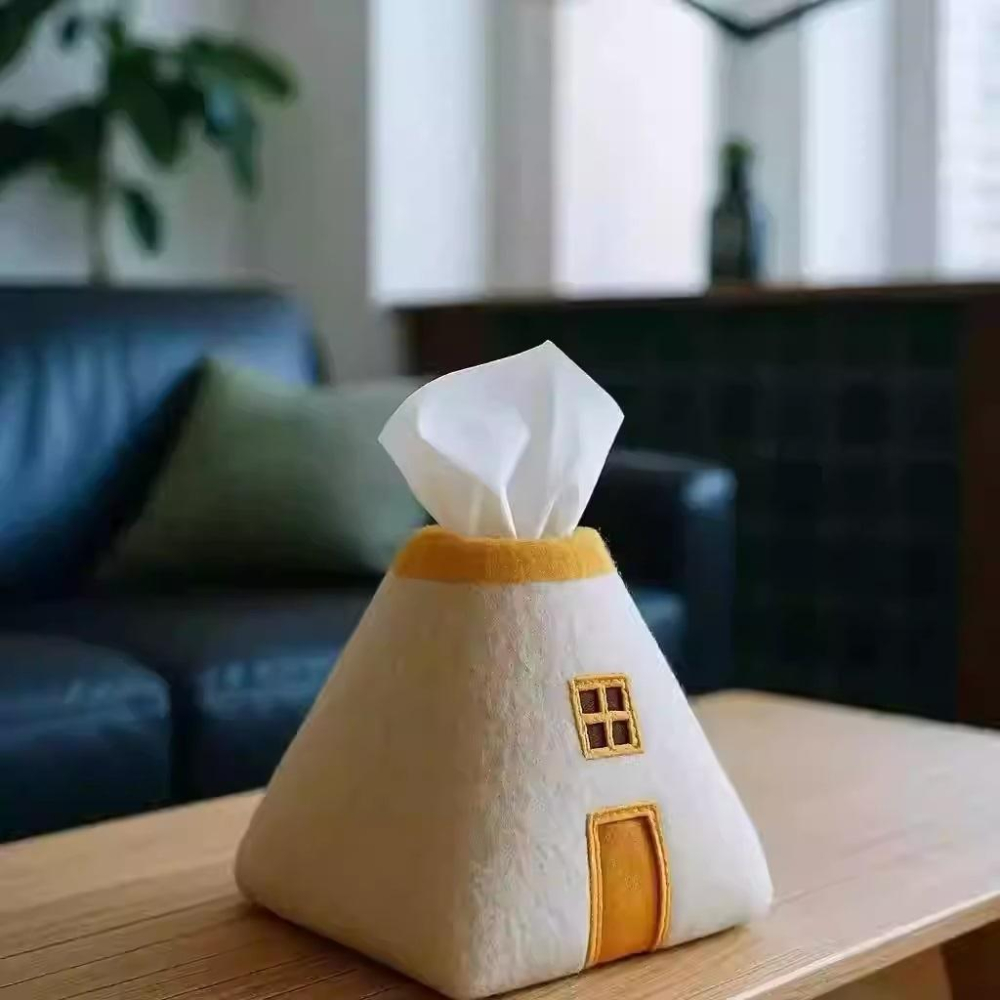 小鴨優品《 家居》 創意小房子棉花衛生紙盒帳篷野營造型-細節圖4