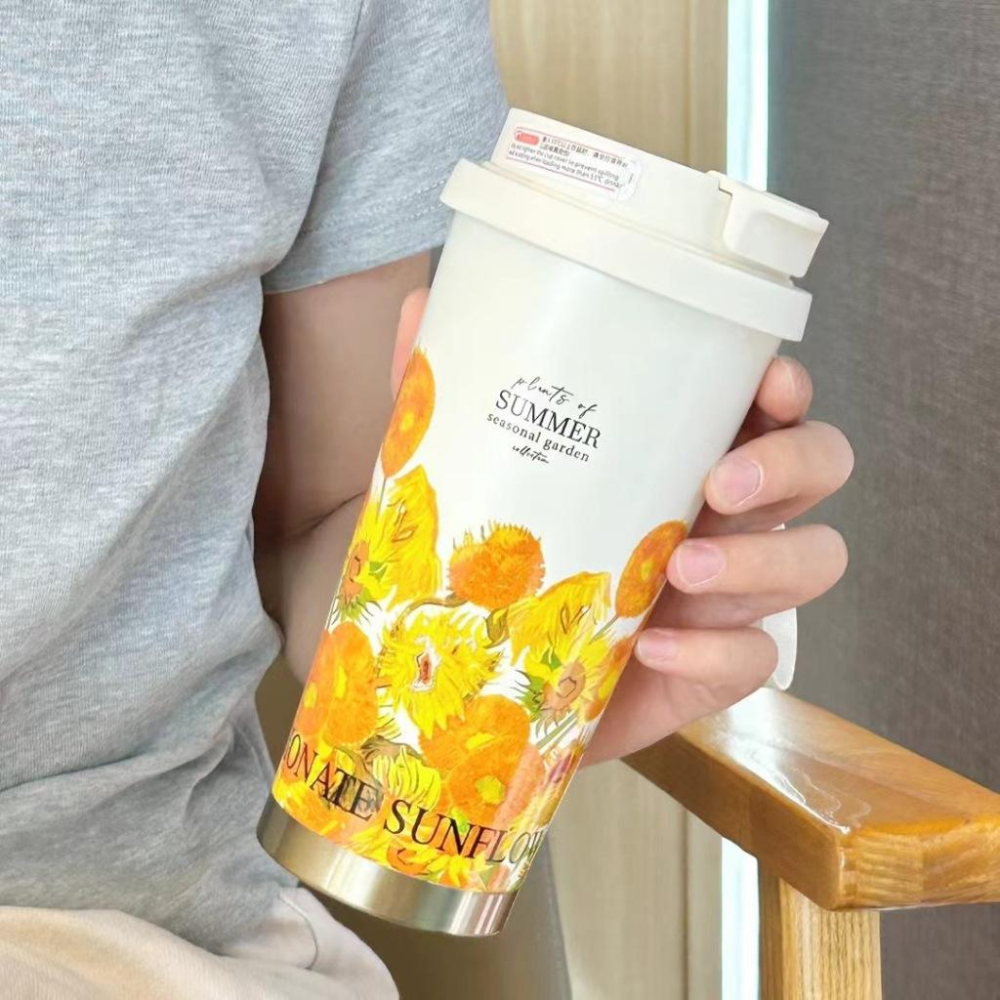 小鴨優品《 家居》夏日花園咖啡杯500ML  316不鏽鋼-細節圖4