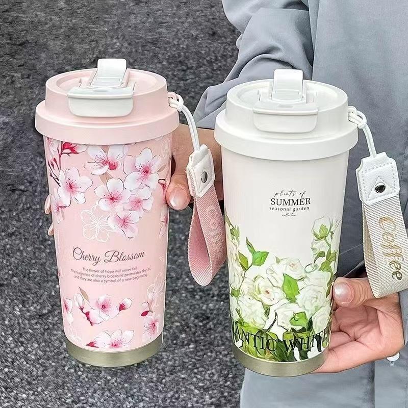 小鴨優品《 家居》夏日花園咖啡杯500ML  316不鏽鋼-細節圖6