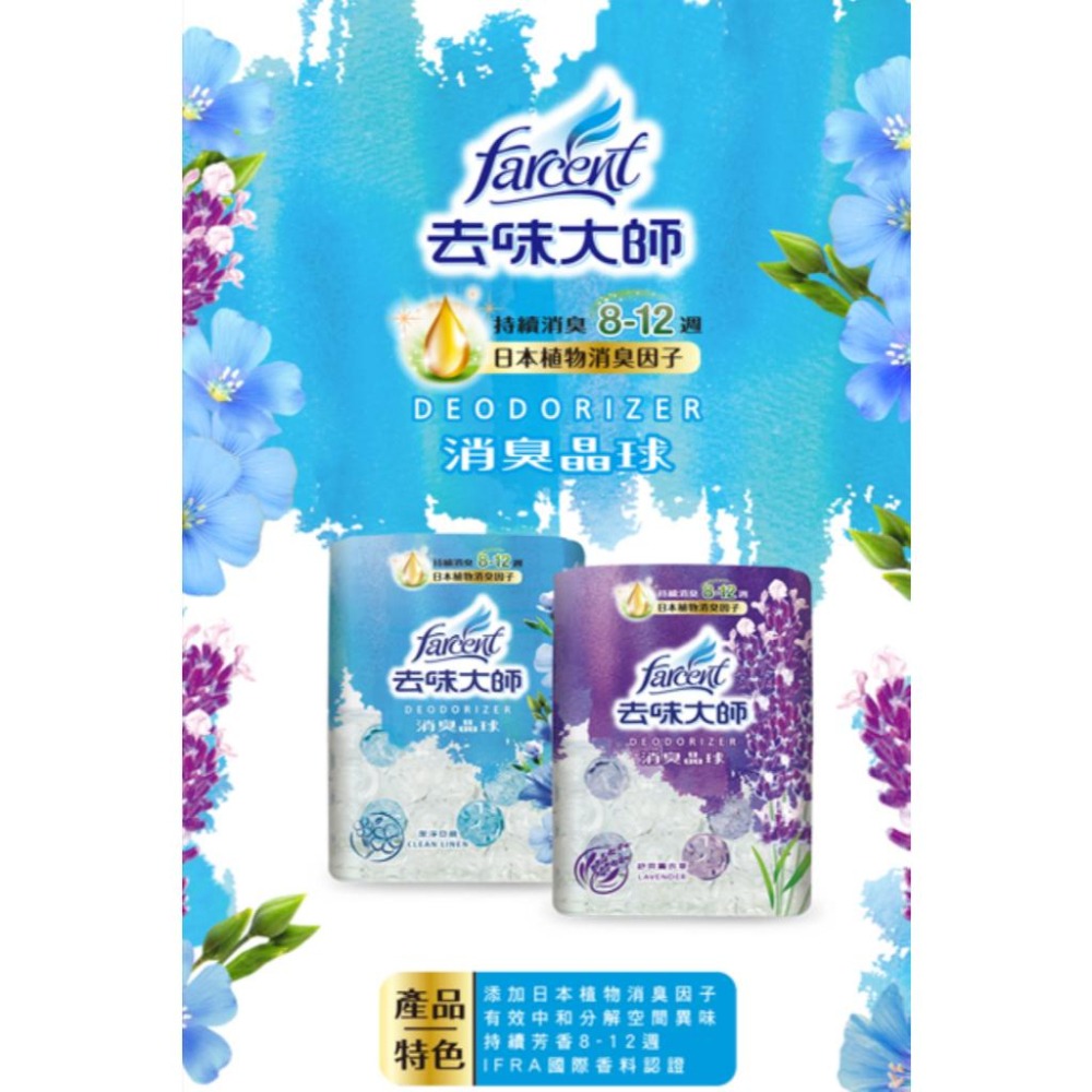 【花仙子】去味大師消臭晶球350ml 補充包350ml 3色任選 公司現貨-細節圖2