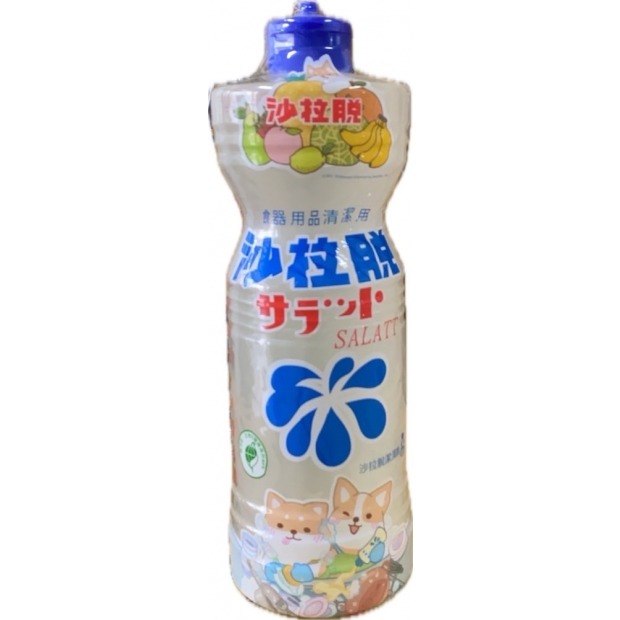 【沙拉脫】 食器專用清潔劑 1000ml 洗碗精 壓頭 中性清潔劑-規格圖1