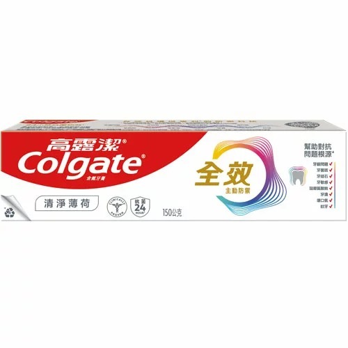 【高露潔】全效牙膏150g 清淨薄荷 專業淨白-規格圖1