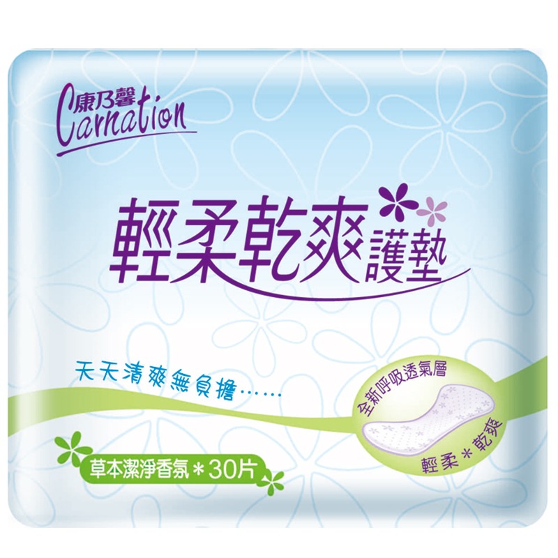 輕柔乾爽 護墊 有香30片(綠)