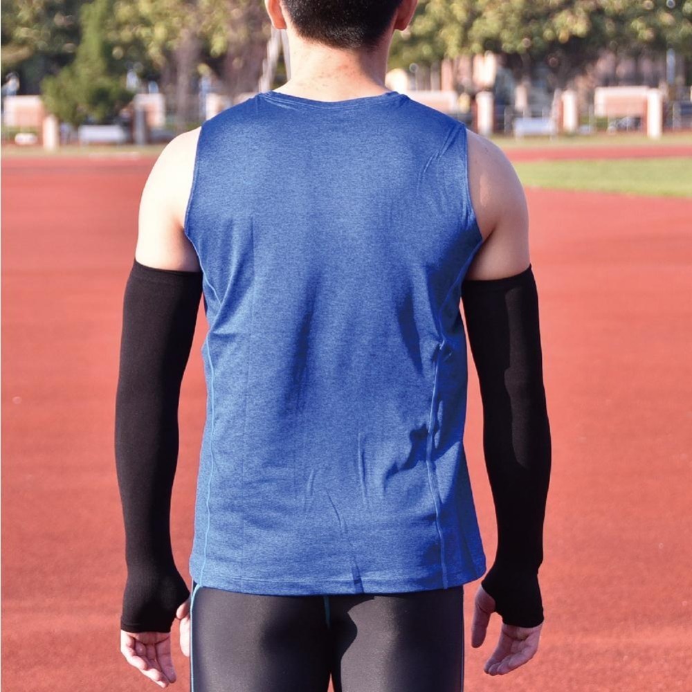 【限時購】AREX SPORT 抗UV 防曬 涼感紗 袖套 運動袖套 外送員 透氣 運動  台灣製 AS-3464-細節圖6