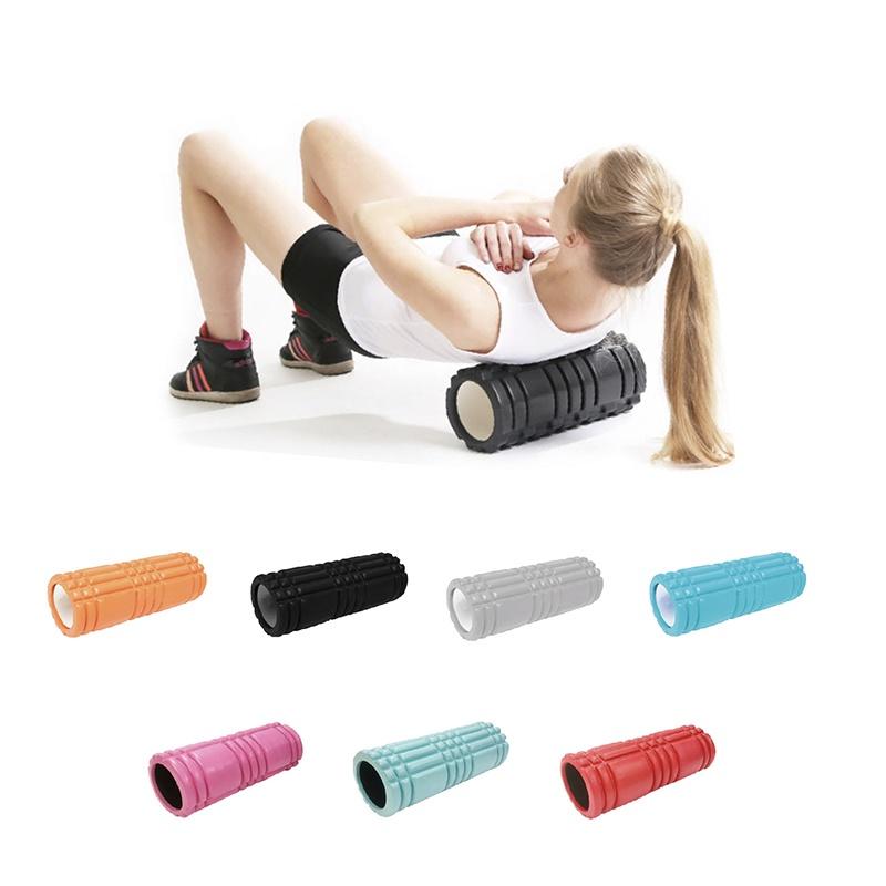瑜伽專用空心柱軟式滾筒滾輪（舒緩按摩）暖身操/運動紓壓/運動後使用/核心運動/瑜伽運動-細節圖3