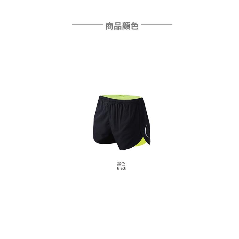 【AREXSPORT】男假兩件 男運動短褲 男三分褲 男跑褲 加大碼男短褲 跑步反光戶外健身運動短褲（含襯褲）馬拉松三鐵-細節圖9