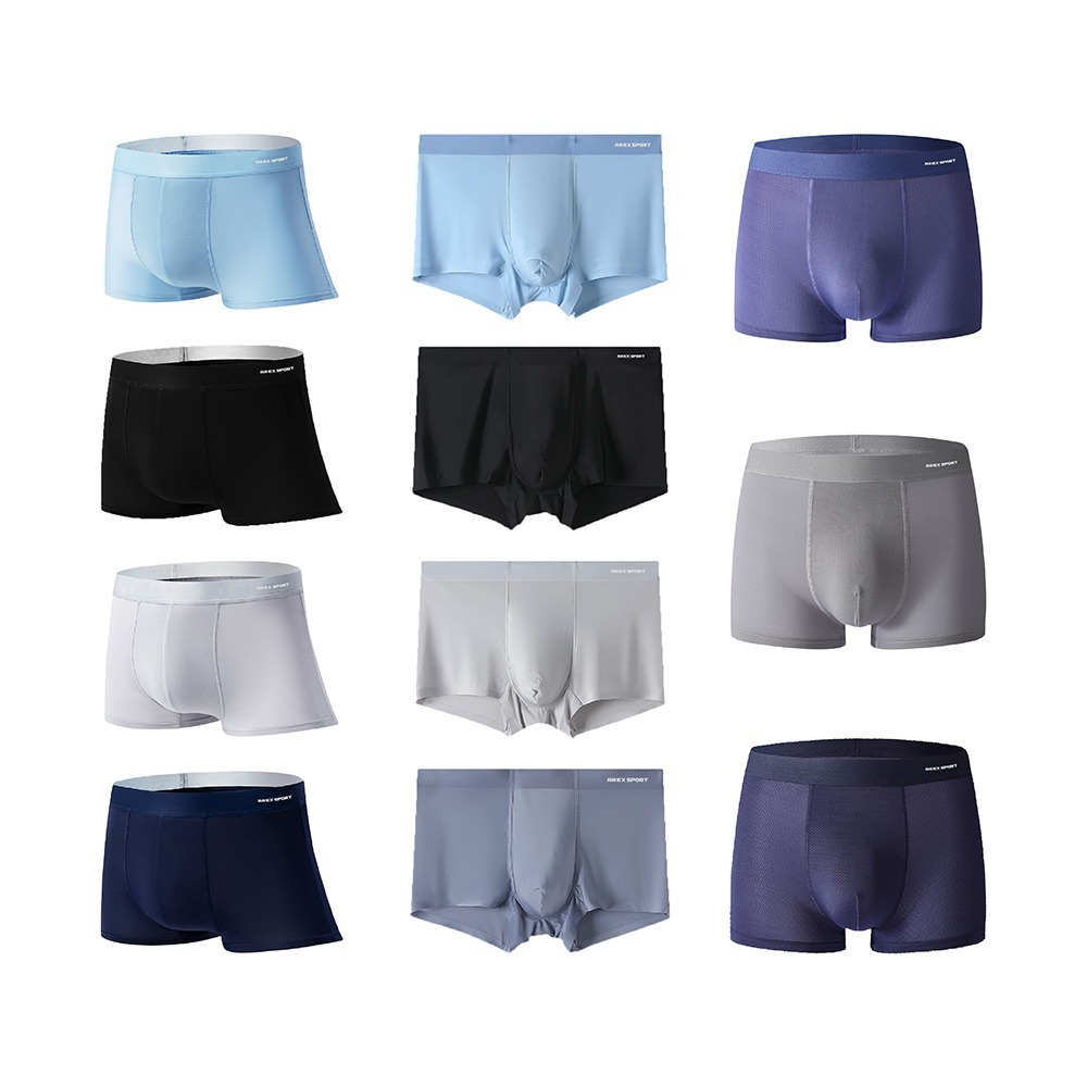【AREXSPORT】加大碼 冰絲涼感 抑菌內褲 石墨烯纖維 男內褲 無痕內褲 男四角 加大運動內褲 四角褲 涼爽吸排-細節圖2