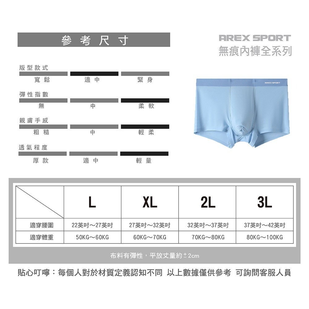 【AREXSPORT】加大碼 冰絲涼感 抑菌內褲 石墨烯纖維 男內褲 無痕內褲 男四角 加大運動內褲 四角褲 涼爽吸排-細節圖8