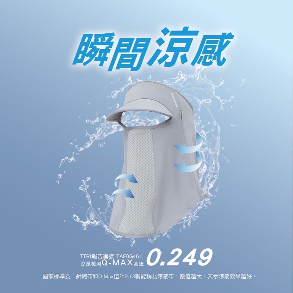【AREXSPORT】冰絲面罩 防曬面罩 防風面罩 涼感面罩 抗UV 防曬護頸 網眼透氣 掛耳設計 面罩 頭套 素面-細節圖5