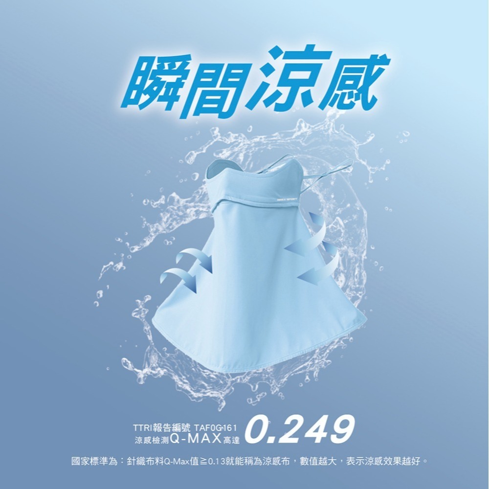 【AREXSPORT】冰絲面罩 防曬面罩 防風面罩 涼感面罩 抗UV 防曬護頸 網眼透氣 掛耳設計 面罩 頭套 素面-細節圖7
