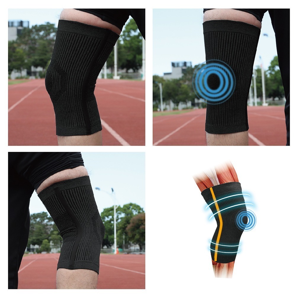 【AREX SPORT】AS-3429 運動護膝 登山護膝 鍺石墨烯（防捲支撐膠條）單支 / 加大碼 短護膝   護具-細節圖4