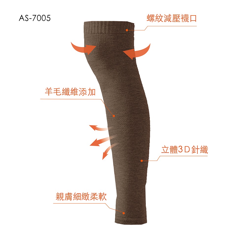 【AREXSPORT】羊毛襪套 冬天襪套 防寒襪套 襪套 減壓襪套 登山襪套 保暖襪套 長筒襪套 運動襪套 純色 抗寒-細節圖8