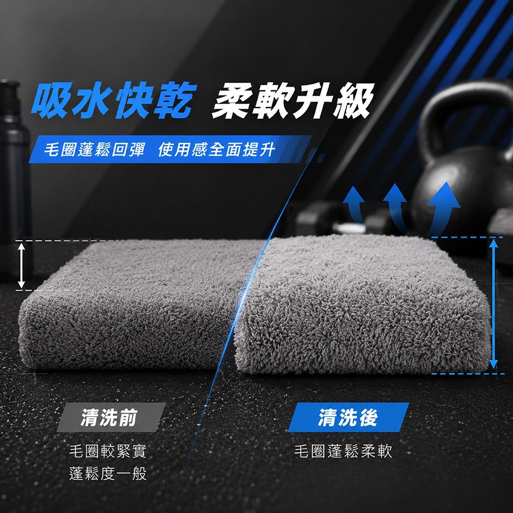 【AREXSPORT】純棉毛巾 運動毛巾 吸水毛巾 超澎毛巾 登山毛巾 健身毛巾 旅行毛巾 居家毛巾 AS-3561-細節圖5