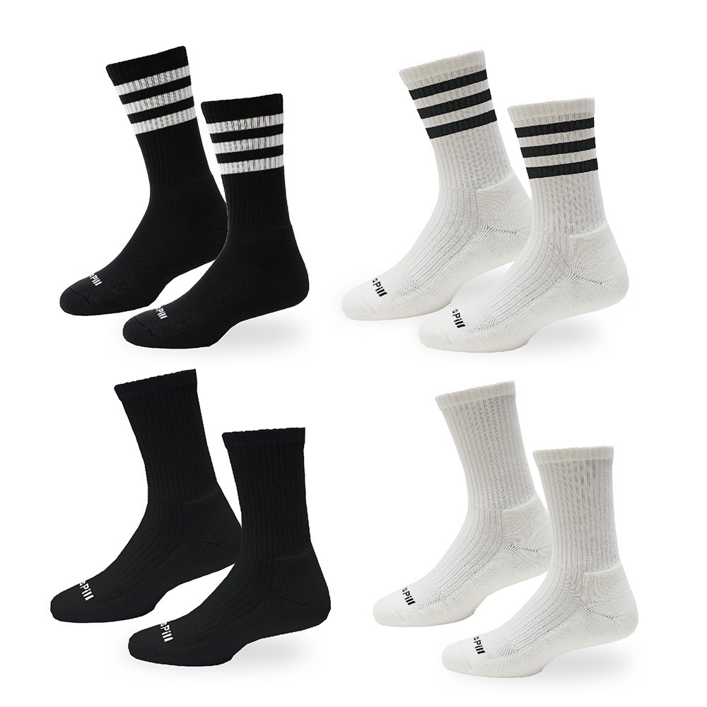 【SocksPill】除臭襪 登山襪 學生除臭襪 加厚 毛巾襪 台灣製 長襪   氣墊襪 足弓襪 SP-6001-細節圖3